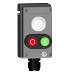 Ex Command device Ex BF 80 2 LM/DDT LED IP66 (LED/1NCO) II 2G Ex edqm //